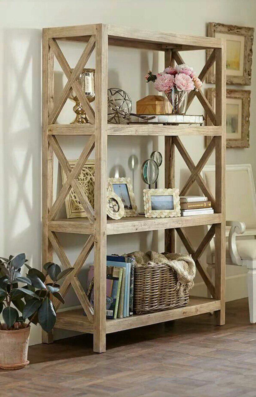 Этажерка з натурального дерева сосна 1350х850х350 мм Бежевый (KD7584) Этажерка з натурального дерева сосна 1350х850х350 мм Бежевый (KD7584)