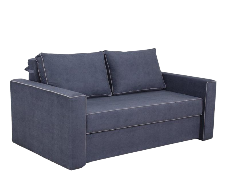 Диван раскладной Элегант Benefit 67 с нишей для белья Синий (45094)