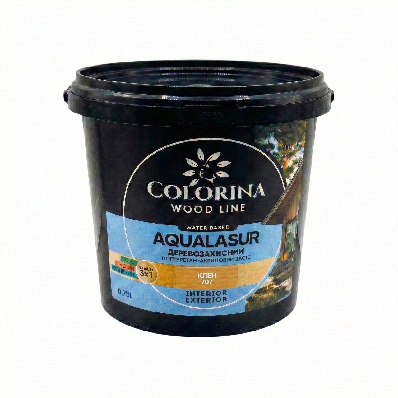 Лазур Colorina AQUALASUR 0,75 л Клен (707)
