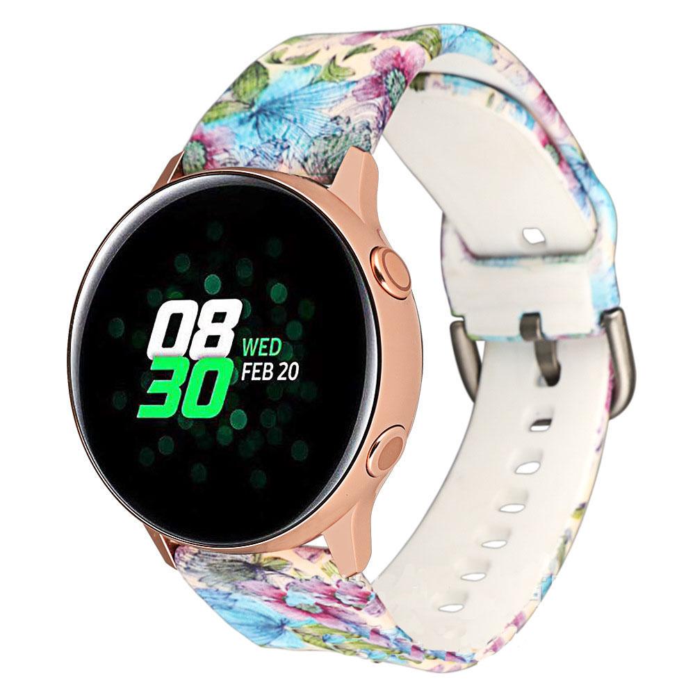 Ремешок для смарт-часов Sport Style с рисунком Цветок силиконовый для Amazfit Bip Lite S U 20 мм Датура (2175P)