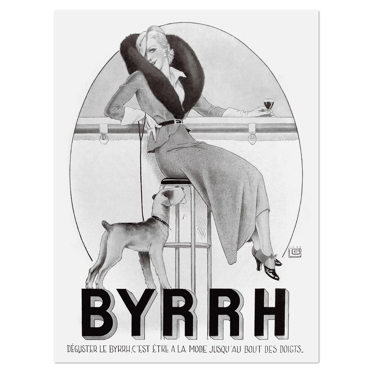 Плакат винтажный Byrrh 1931 45x60 см (0025)