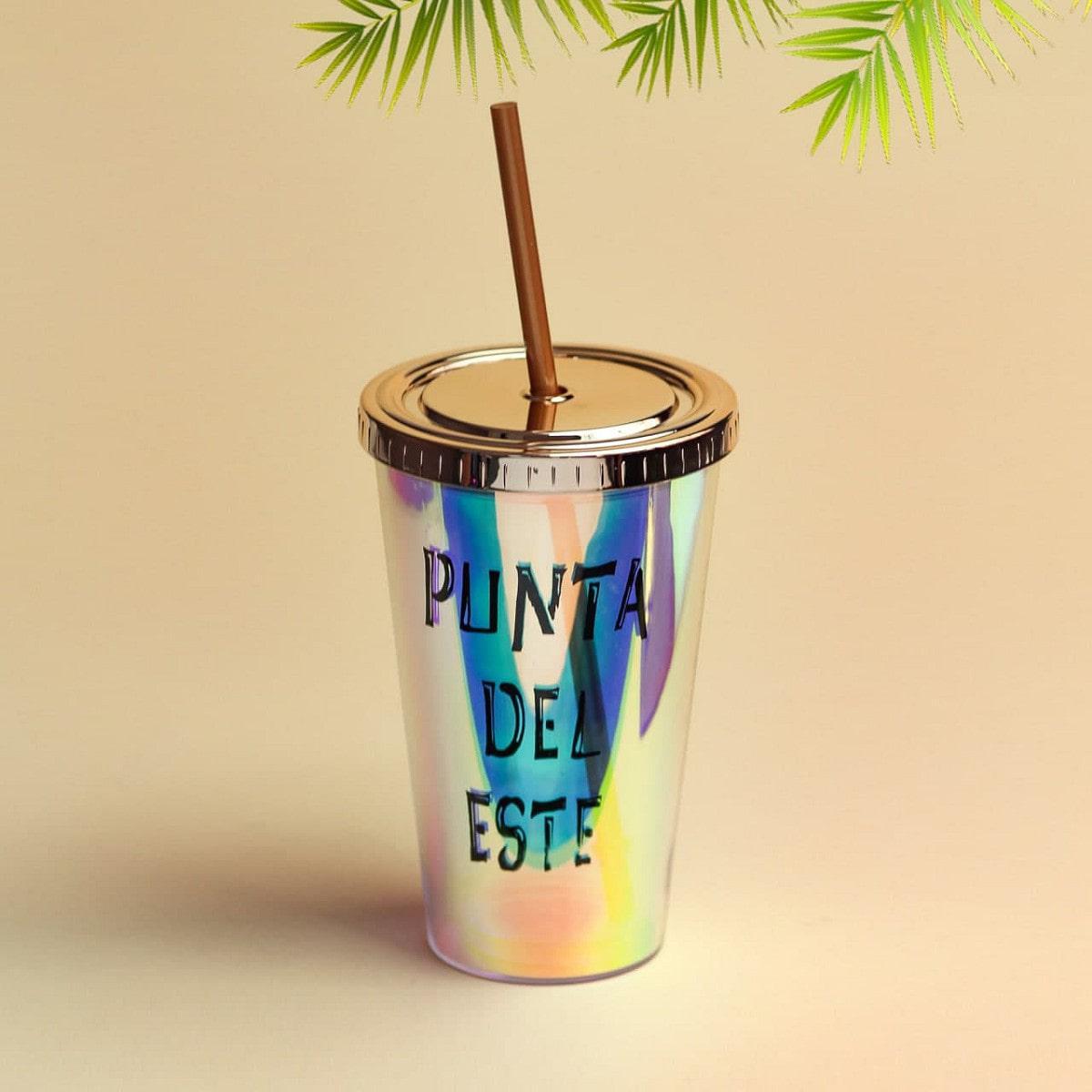 Стакан акриловый Punta Del Este с трубочкой 450 мл (69-1431) - фото 3