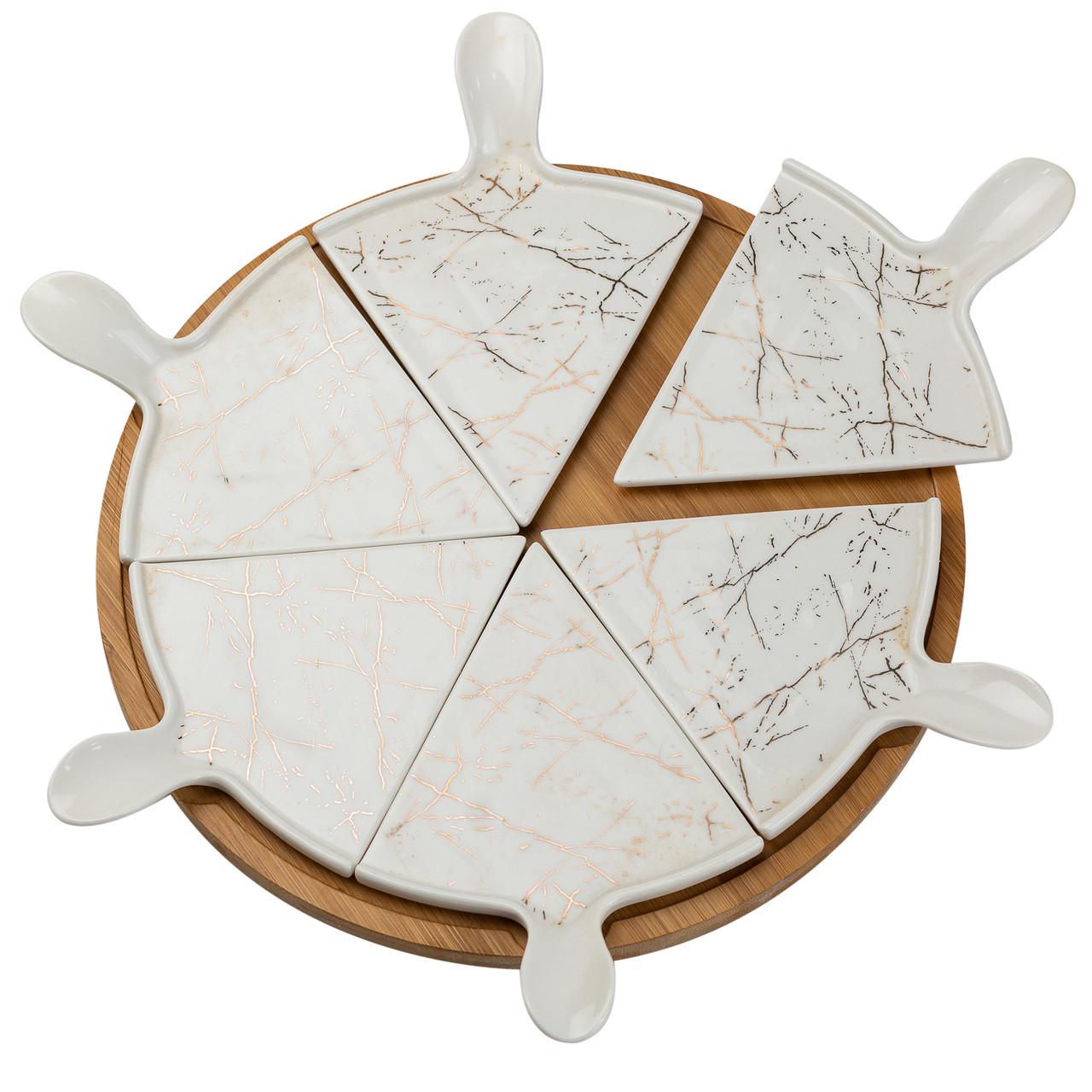 Тарелка для пиццы HP1213 керамическая с вращающейся подставкой 28 см (A-032744) - фото 5 Тарелка для пиццы HP1213 керамическая с вращающейся подставкой 28 см (A-032744) - фото 5