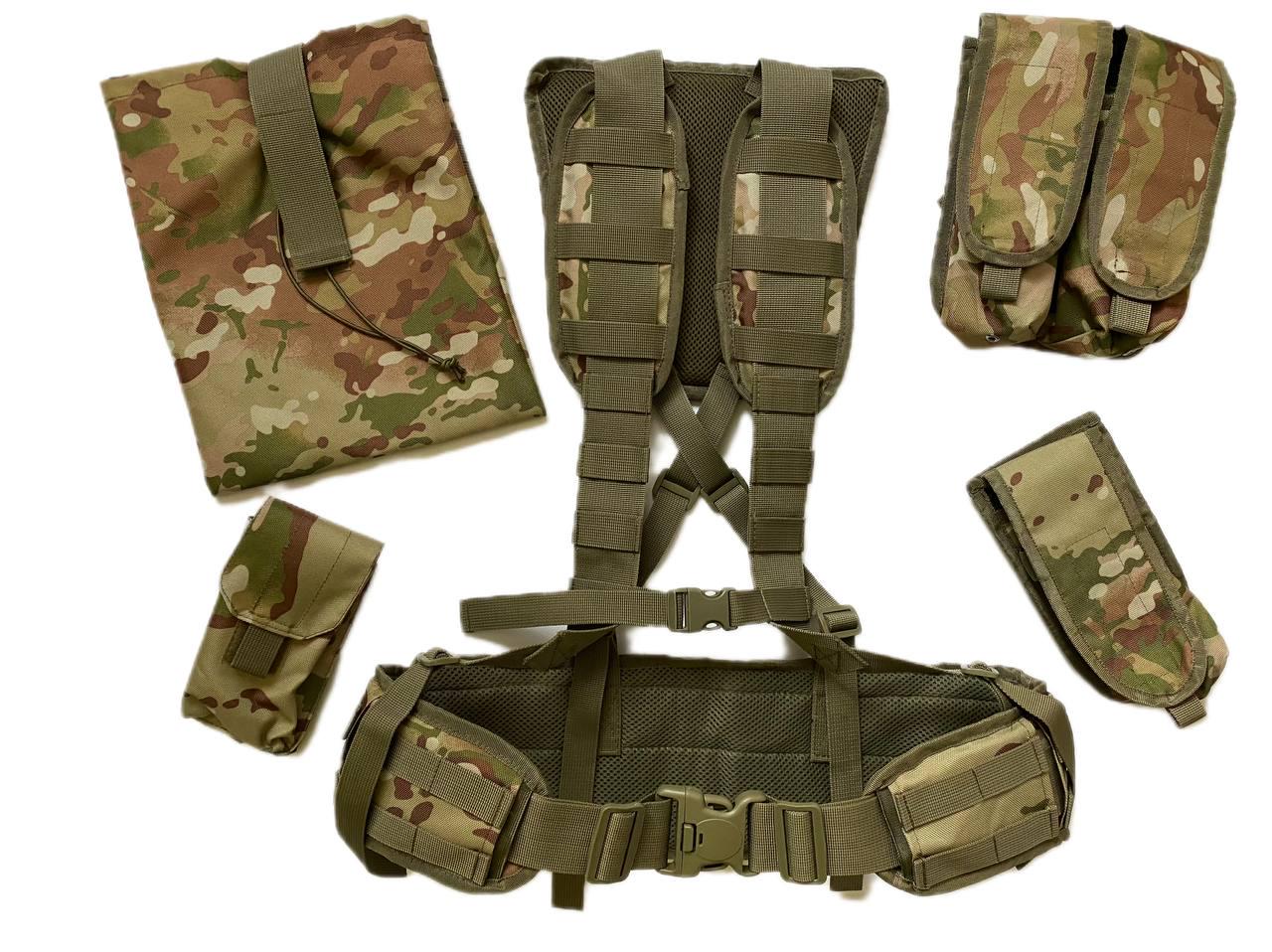 Разгрузка на бронежилет с местом для баллистического пакета и Подсумоками Мультикам (18521997)