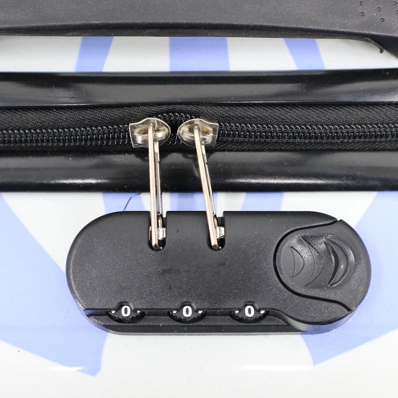 Валіза дитяча H&H White Snowflake ABS-пластик на 4 коліщатках з кодовим замком 35 л (S_F-5) - фото 5 Валіза дитяча H&H White Snowflake ABS-пластик на 4 коліщатках з кодовим замком 35 л (S_F-5) - фото 5