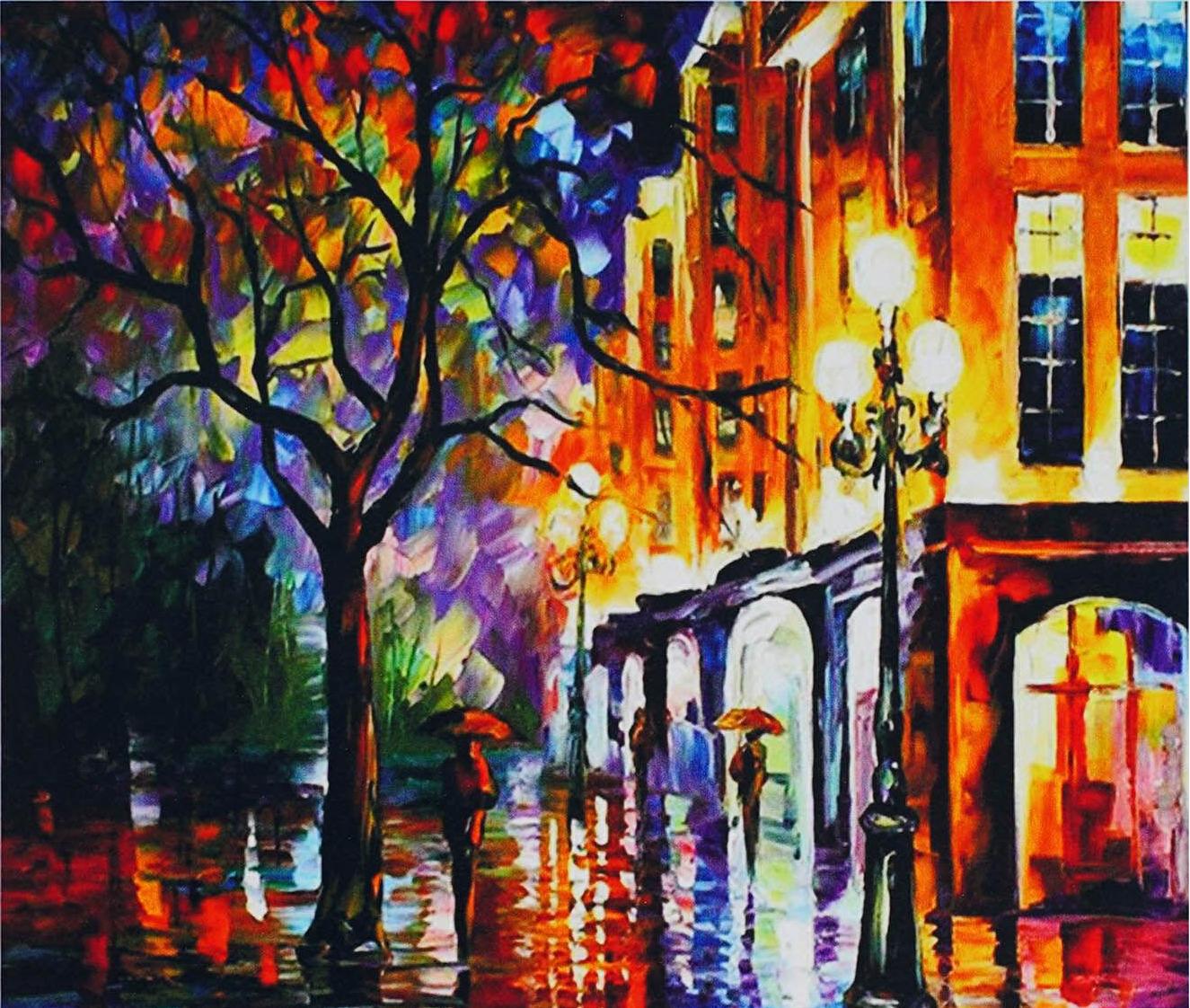 Алмазна мозаїка-картина за номерами TK Group B 70175/30 Вечірнє місто в коробці 40х50 см (24710245)