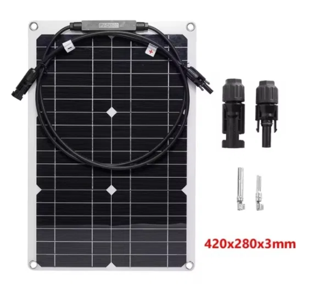 Сонячна панель 18В вологозахищена монокристалична 420х280 мм (28186522) - фото 2