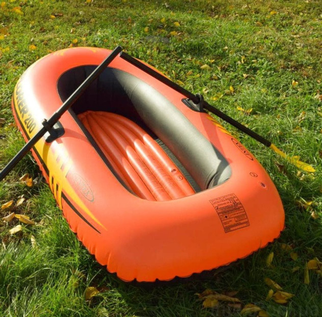 Човен надувний Intex Explorer 200 двомісний з веслами/насосом 185x94x41 см (58331) - фото 5 Човен надувний Intex Explorer 200 двомісний з веслами/насосом 185x94x41 см (58331) - фото 5
