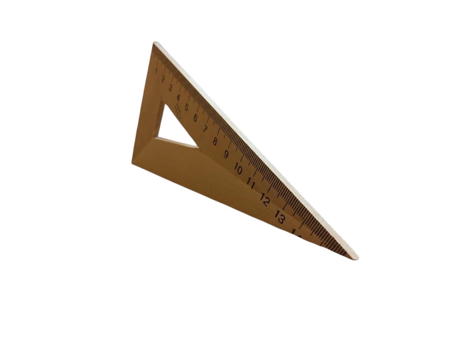 Линейка-треугольник деревянная 16 см (26404339) - фото 3 Линейка-треугольник деревянная 16 см (26404339) - фото 3