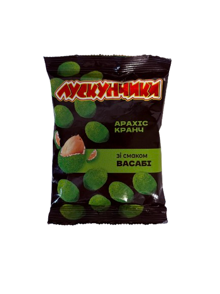 Арахіс Лускунчики "Васабі" в хрусткій скоринці солоний м/у 60 г (28150704)