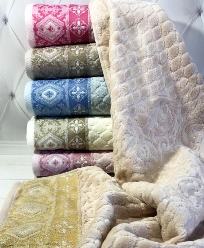 Набір банних рушників Pupilla Kilim 70х140 см велюр 6 шт. (SA-4566)