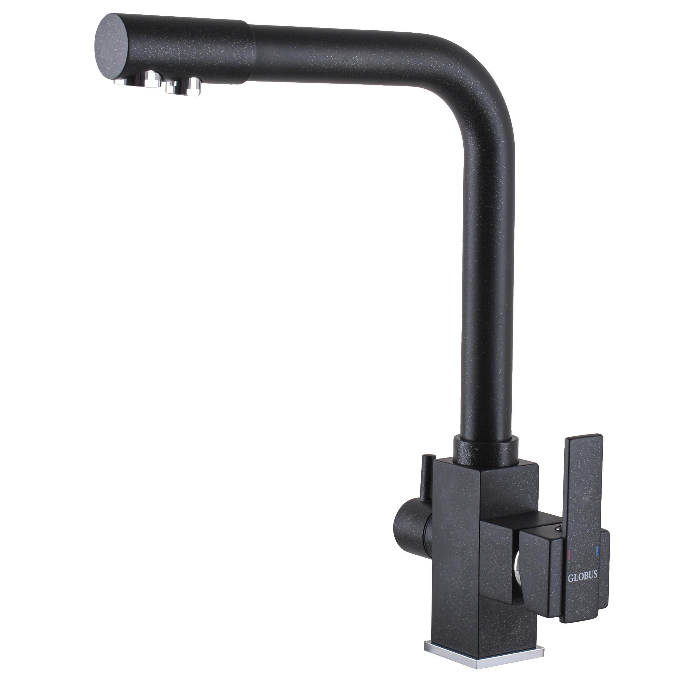 Смеситель кухонный Globus Lux LAZER GLLR-0100-1-Onix под осмос (24582211)