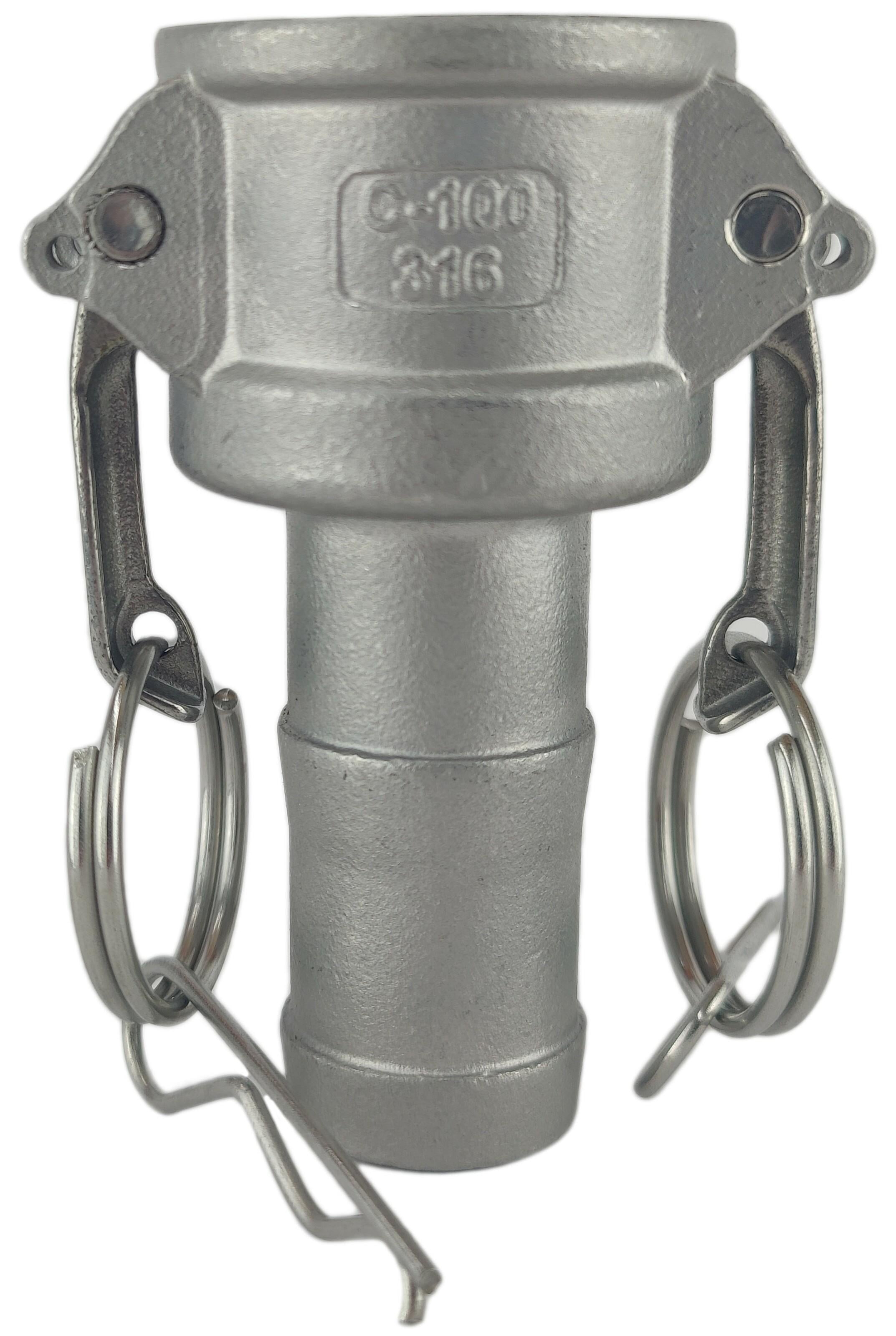 Муфта camlock під рукав 25 мм нержавіюча сталь C-100 1" (50222016) Муфта camlock під рукав 25 мм нержавіюча сталь C-100 1" (50222016)