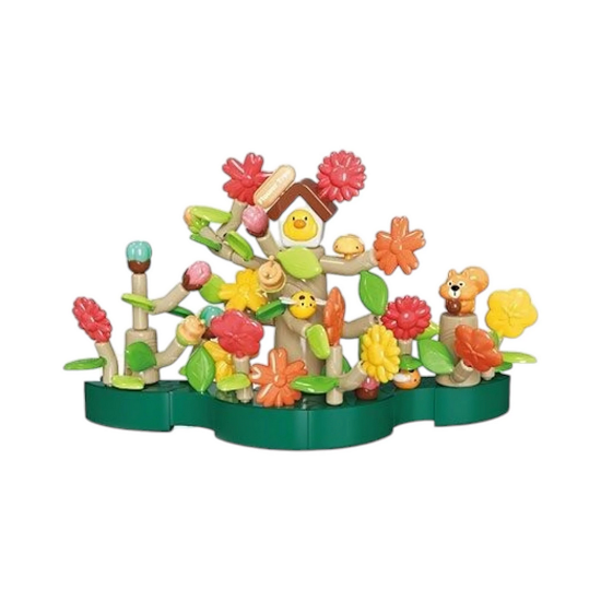 Конструктор детский 904 C, цветущее дерево из 91 эл.