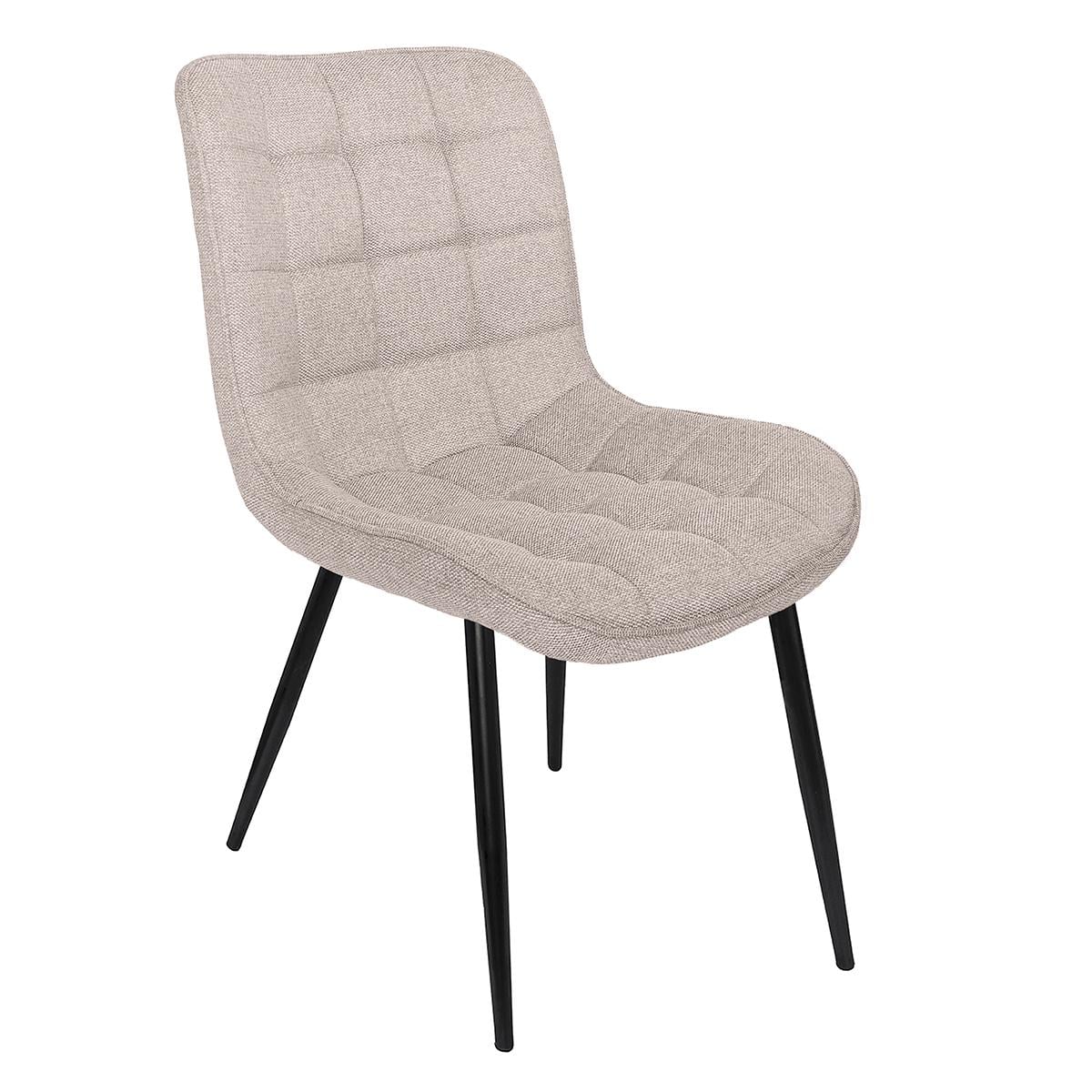 Кухонный стул мягкий F-5 Fly металл/ткань рогожка Бежевый (48307)