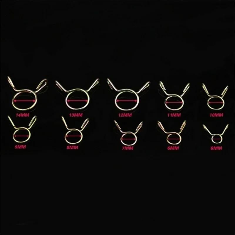 Набор пружинных проволочных хомутов 10 размеров 126 шт. (345924) - фото 2