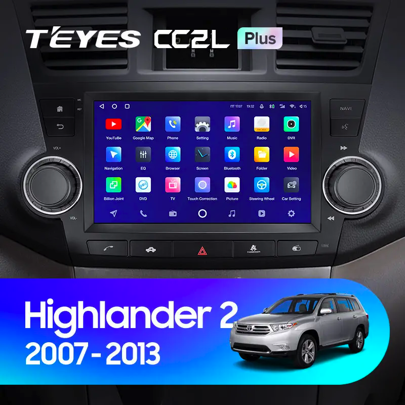 Автомагнітола штатна Teyes CC2L Plus 2/32 для Toyota Highlander 2 XU40 2007-2013 варіант F3 9" Android (1799752005) - фото 3