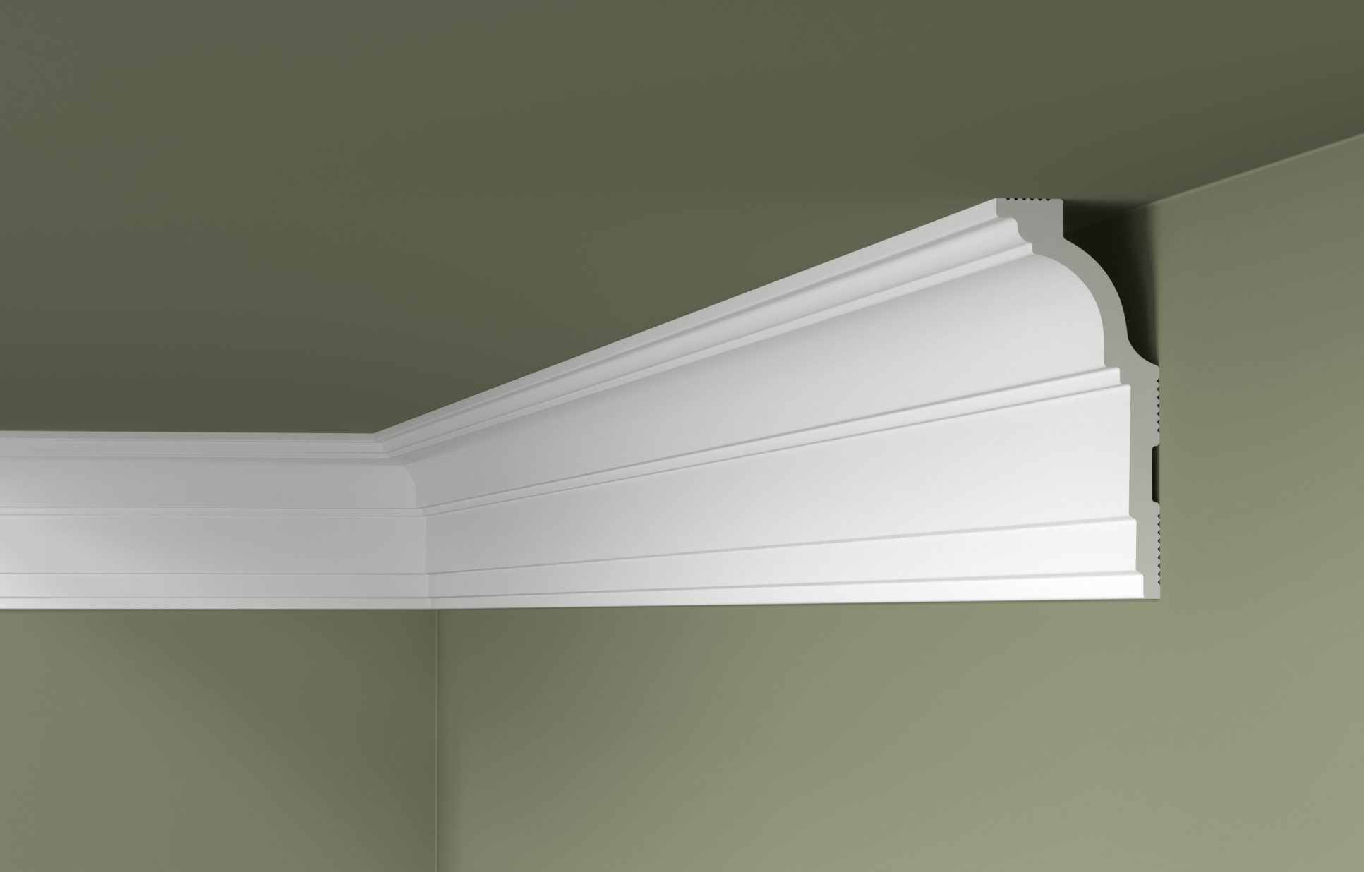 Плинтус потолочный BG130/40 экструдированный 50х120х2000 мм (BG130/40)