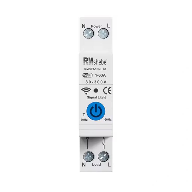 Выключатель умный ZigBee RMshebei только таймер 1P+N 63A 230V Smart Life/Tuya (RMDZB-1PNL 63T)