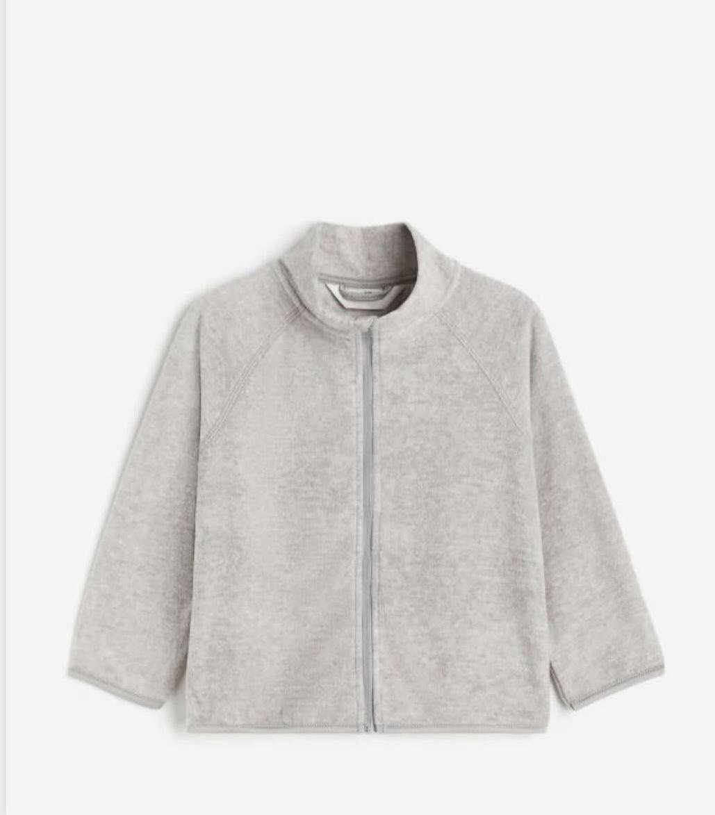 Кофта детская флисовая H&M 98-104 см Серый (8002198)