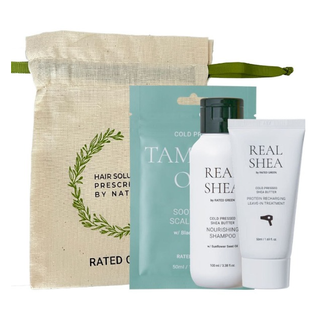 Набор миниатюр с шампунем Rated Green Real Shea 100 мл (0000003226)