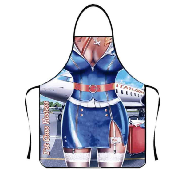 Фартук с приколом Стюардесса 7999 71х54,5х0,2 см (4403197) Фартук с приколом Стюардесса 7999 71х54,5х0,2 см (4403197)