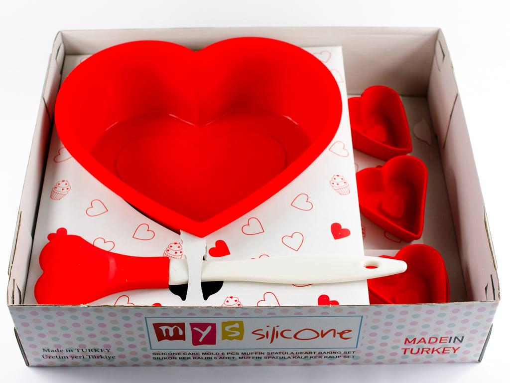 Набор силиконовых форм MysSilicone для выпечки Красный (MYS-40055) - фото 2