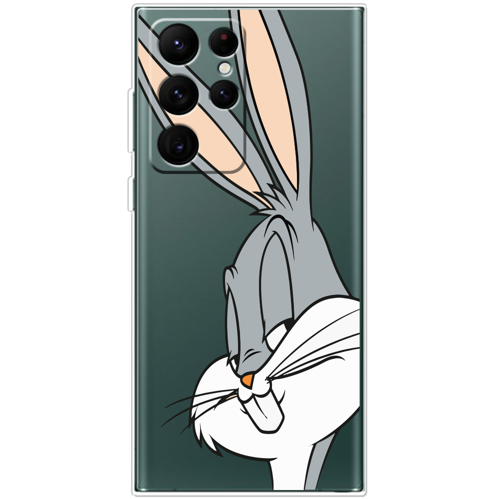 Чехол BoxFace Samsung Galaxy S22 Ultra (S908) Lucky Rabbit Прозрачный силикон (44181-bk81-44181)