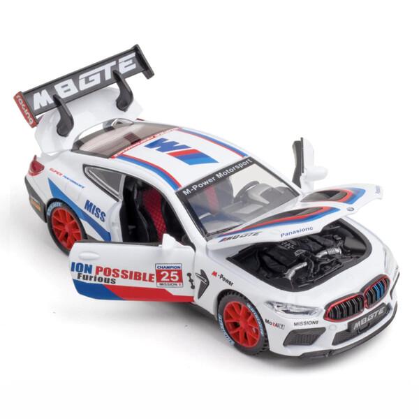 Машинка BMW M8 TK Union Group моделька металлическая Белый (59941)