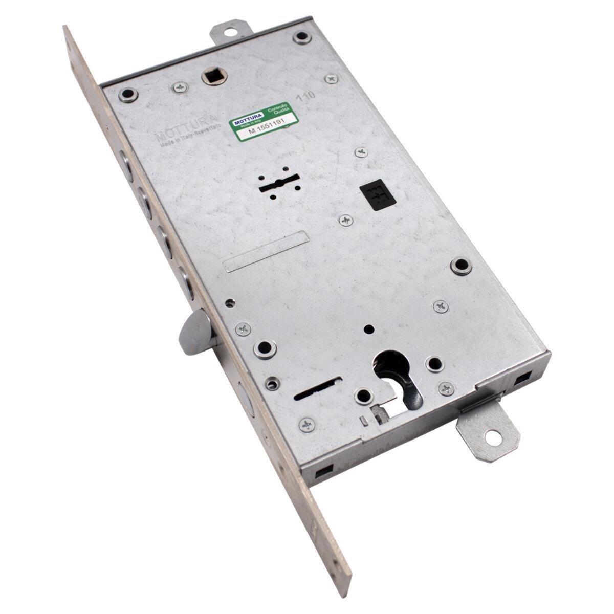 Замок дверний Mottura 54797TBSR56 двоключовий лівий довгий ключ