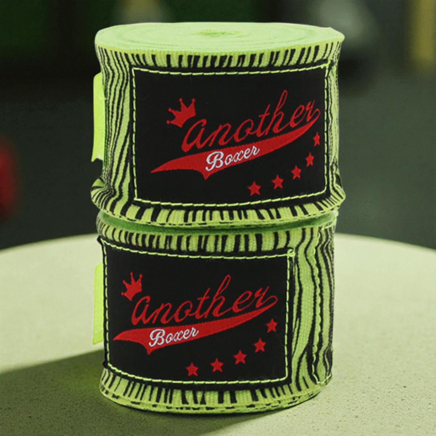 Бинты боксерские Another Boxer с принтом Зебра 3 м Зеленый - фото 5 Бинты боксерские Another Boxer с принтом Зебра 3 м Зеленый - фото 5