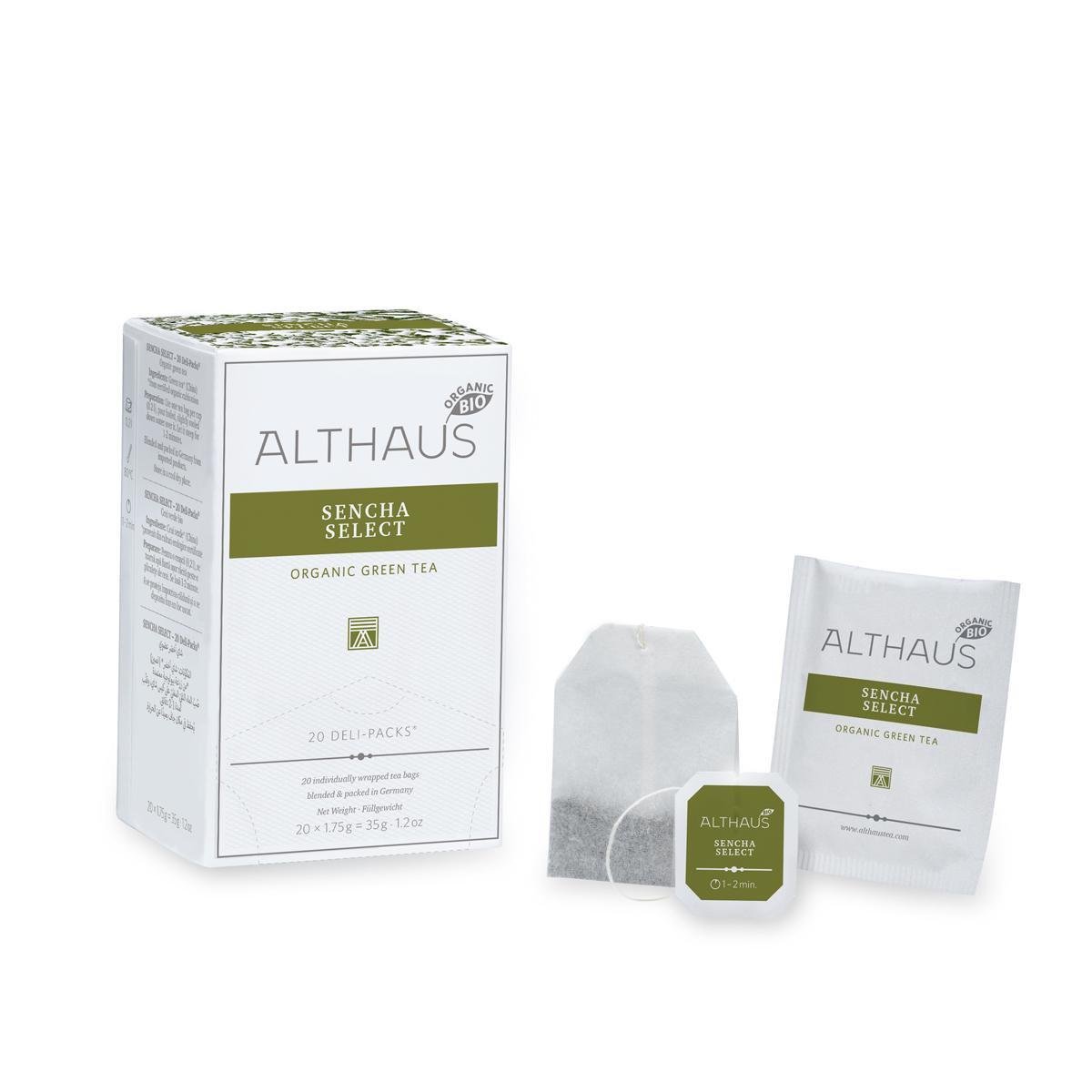Чай Althaus Deli Packs BIO Sencha Select 20 пакетиков (10399858)