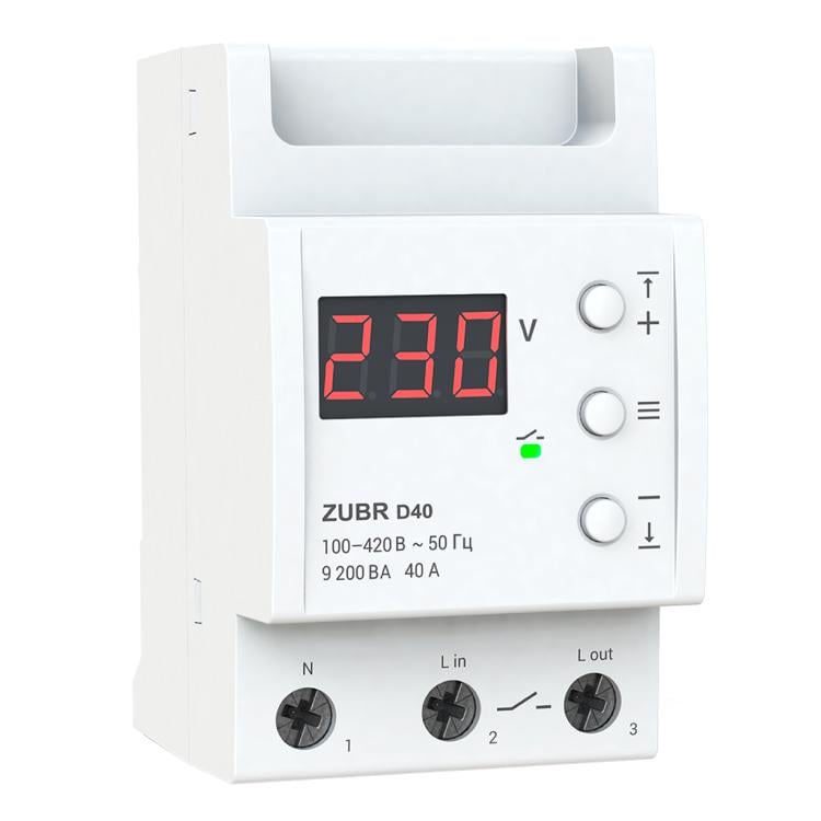 Реле напруги ZUBR D40 однофазне (36851501) Реле напруги ZUBR D40 однофазне (36851501)