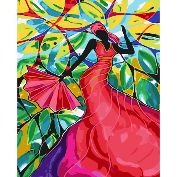 Картина по номерам Strateg Абстракция Мексиканская страсть 40х50 см в термопакете (SY6182)
