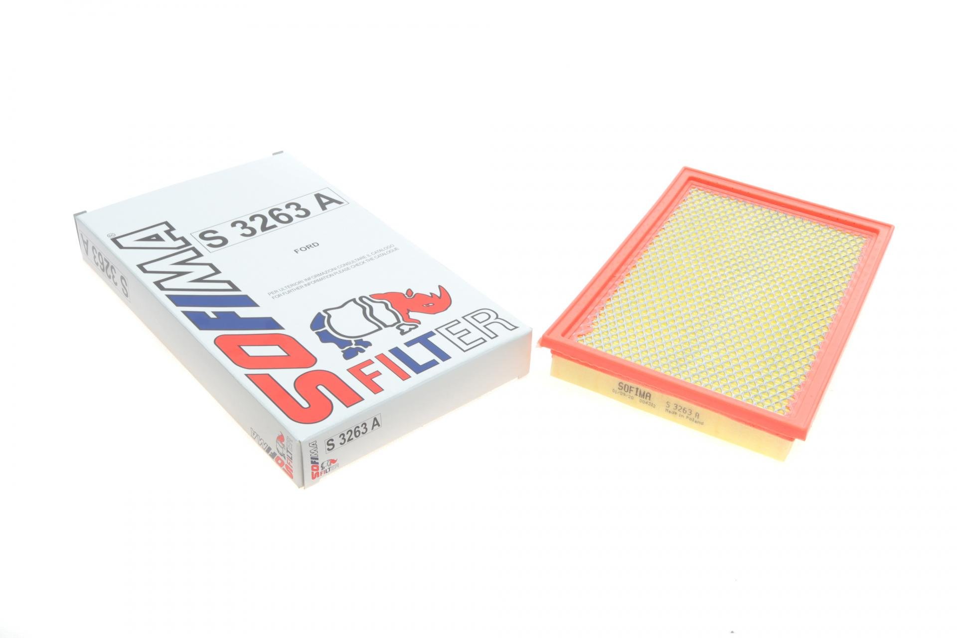 Фільтр повітряний SOFIMA для Ford Fiesta 1,25 16V 95-02- (S 3263 A)
