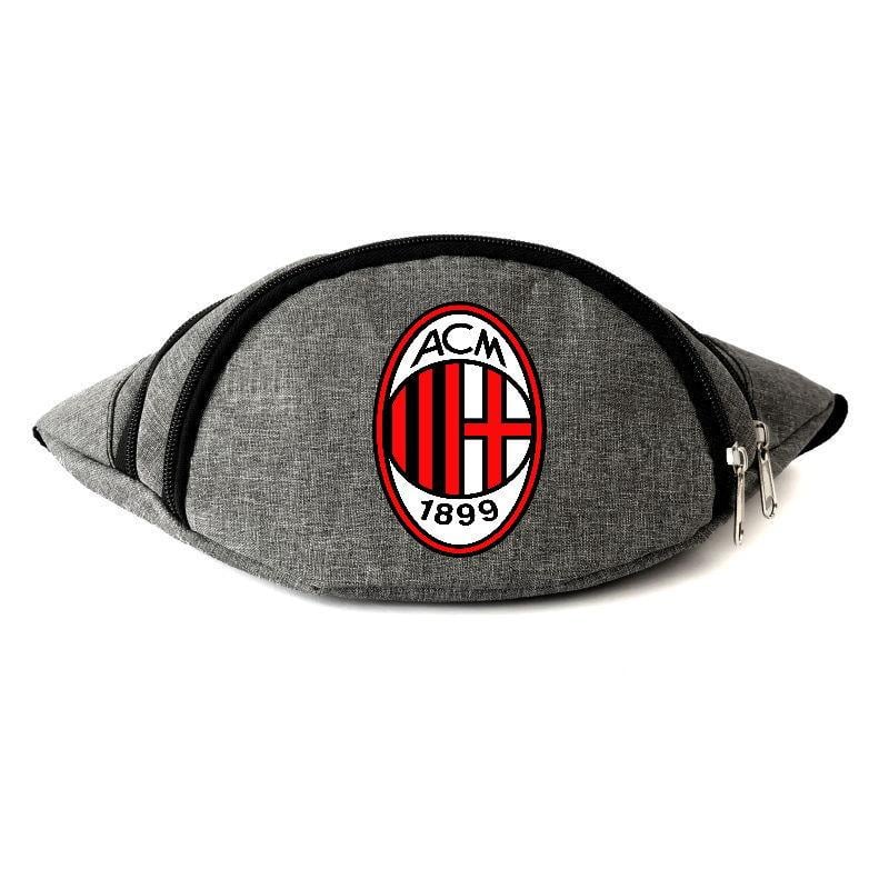Поясная сумка-бананка Cappuchino toys Футбольный клуб Milan-010 Серый (1652391270)