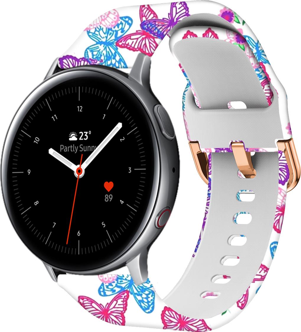 Ремешок Colorful для Galaxy Watch Active 2 40/44 мм Butterfly (28428)