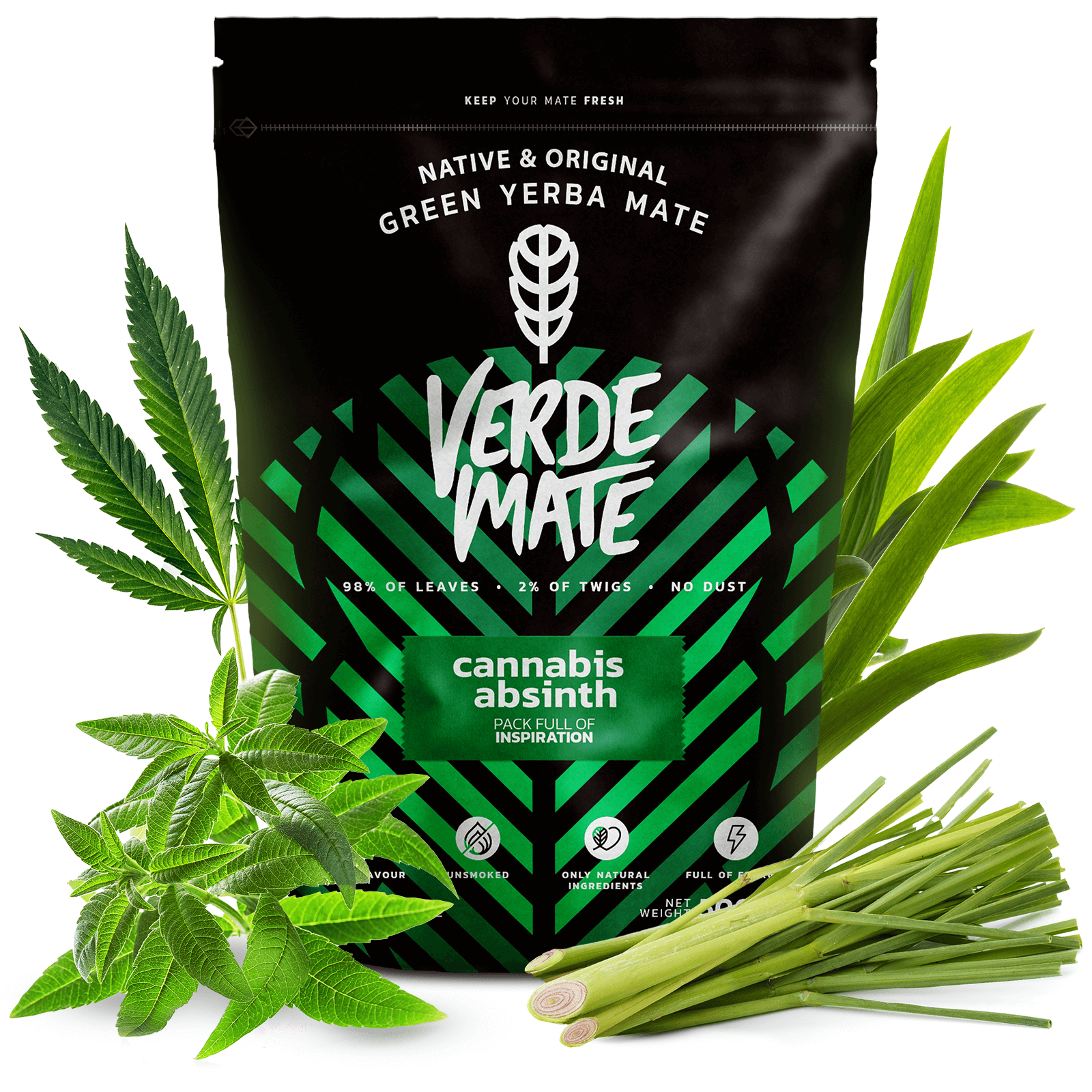 Чай йерба мате Yerba Verde Mate Cannabis Absinth Green 500 г - фото 5