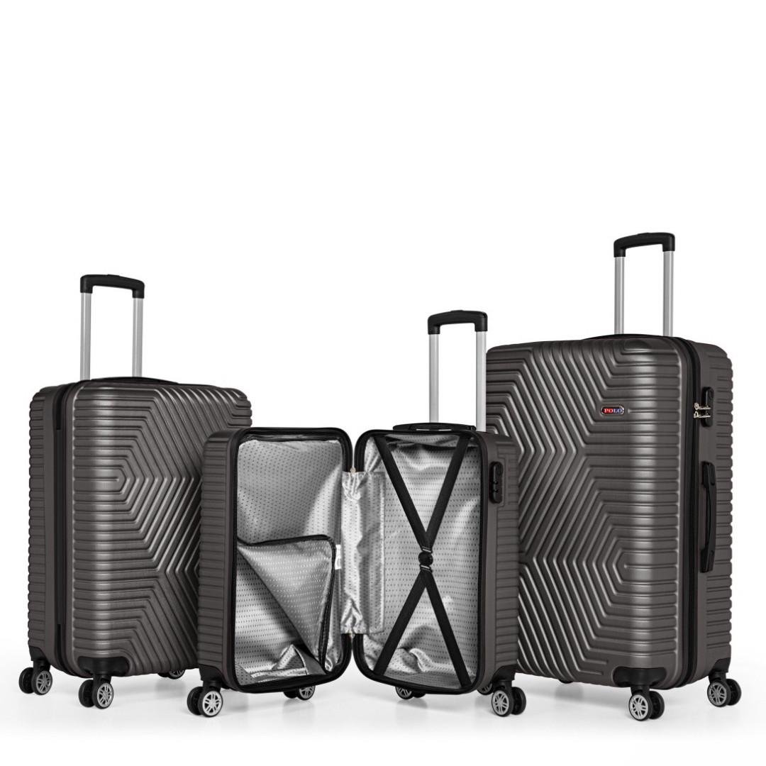 Чемодан Polo ПК002-S поликарбонат на 4-х двойных колесах маленький S 50 л Графит - фото 2 Чемодан Polo ПК002-S поликарбонат на 4-х двойных колесах маленький S 50 л Графит - фото 2