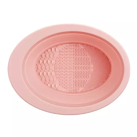 Ванночка для миття пензликів макіяжу складна Рожевий Ванночка для миття пензликів макіяжу складна Рожевий