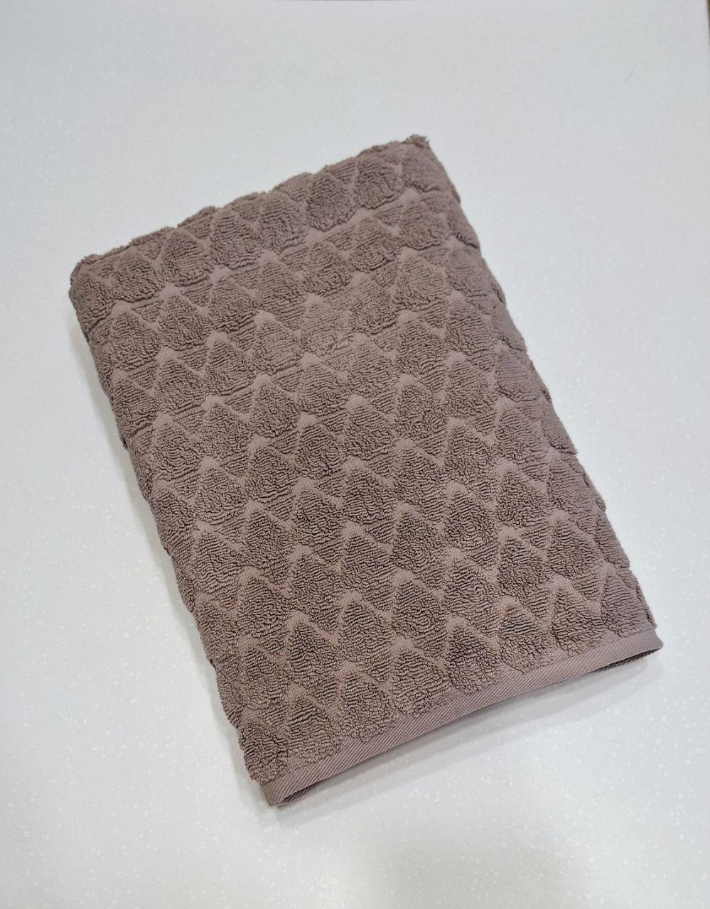 Полотенце махровое банное Luisa Lux Cotton 70x140 см Коричневый (541)