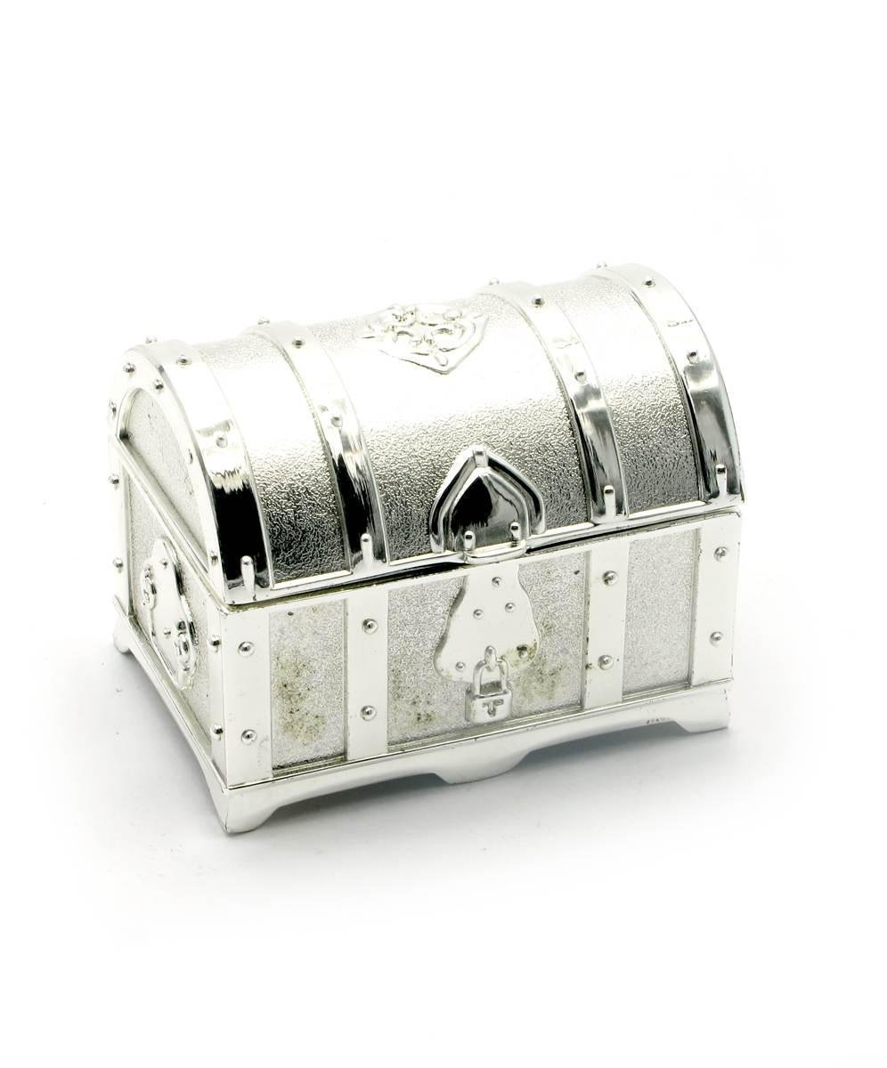 Скринька металева 7х5х5 см Сріблястий