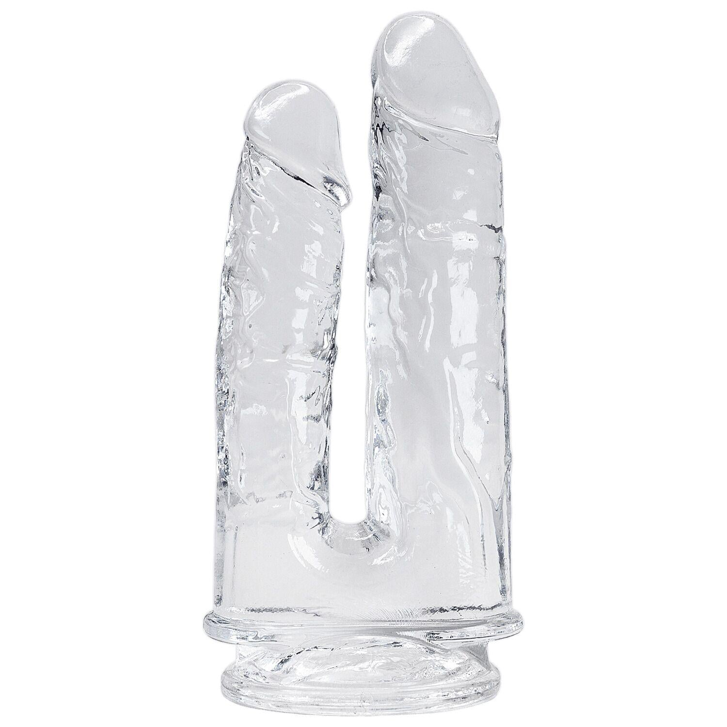 Фалоімітатор Alive Imperium Jelly Dildo для подвійного проникнення Прозорий (SO6024)