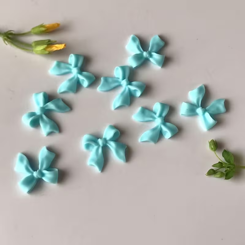 Шарм для ногтей бантик 11х11 мм Голубой (0115511)