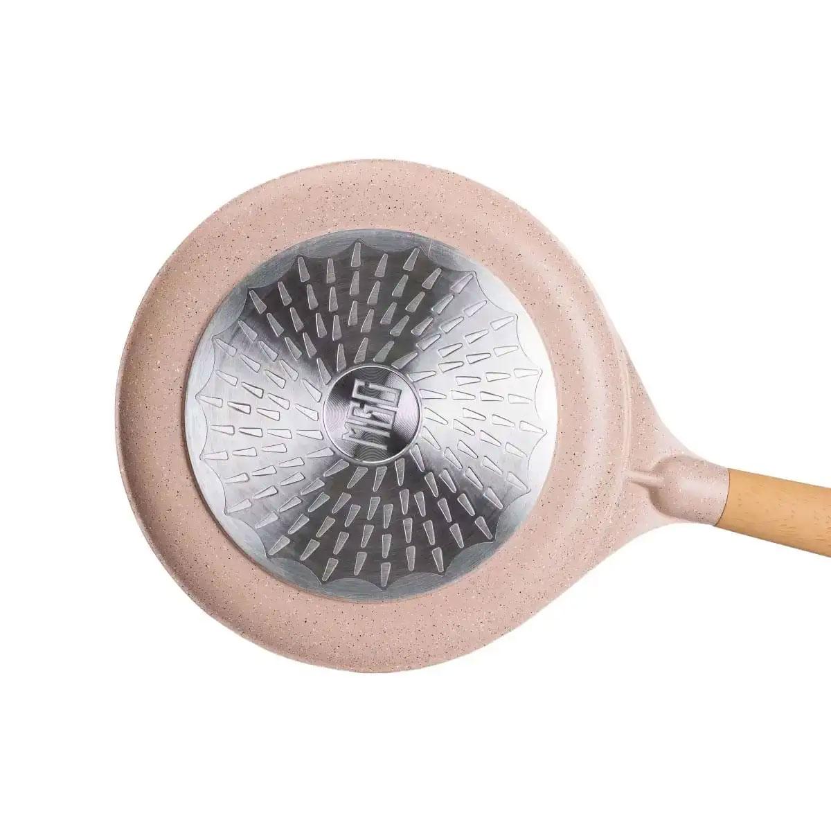 Сковорода блинная алюминиевая MGC с мраморным антипригарным покрытием толстое дно 26 см Бежевый (5201) - фото 9 Сковорода блинная алюминиевая MGC с мраморным антипригарным покрытием толстое дно 26 см Бежевый (5201) - фото 9