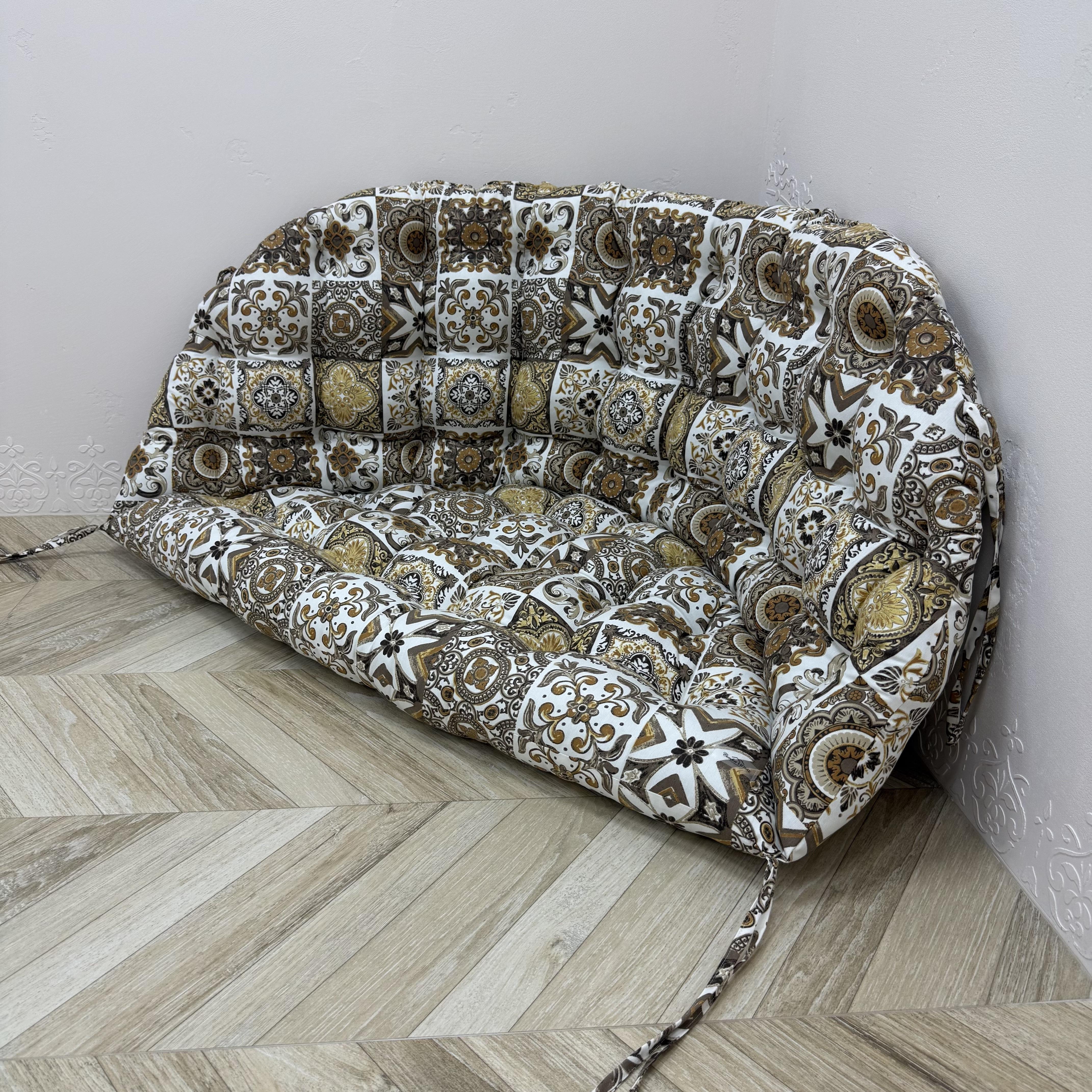 Подушка в кокон двухместный Comfort Home Abstraction панама 115х70х60 см