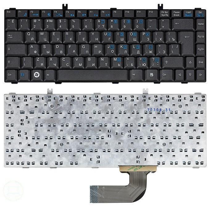 Клавиатура для ноутбука Fujitsu Amilo LA1703 вертикальный Enter Black