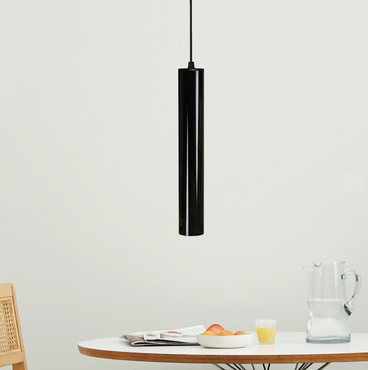 Подвесной светильник MSK ELECTRIC Tube под лампу Е27 Черный (NL 3522 GL) - фото 3