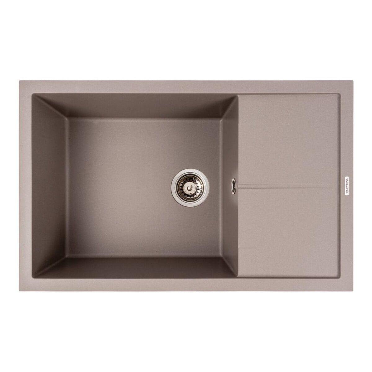 Мойка гранитная Valeso Calypso 790х500 врезная прямоугольная Дюна матовый (PLTM-SP000049486)