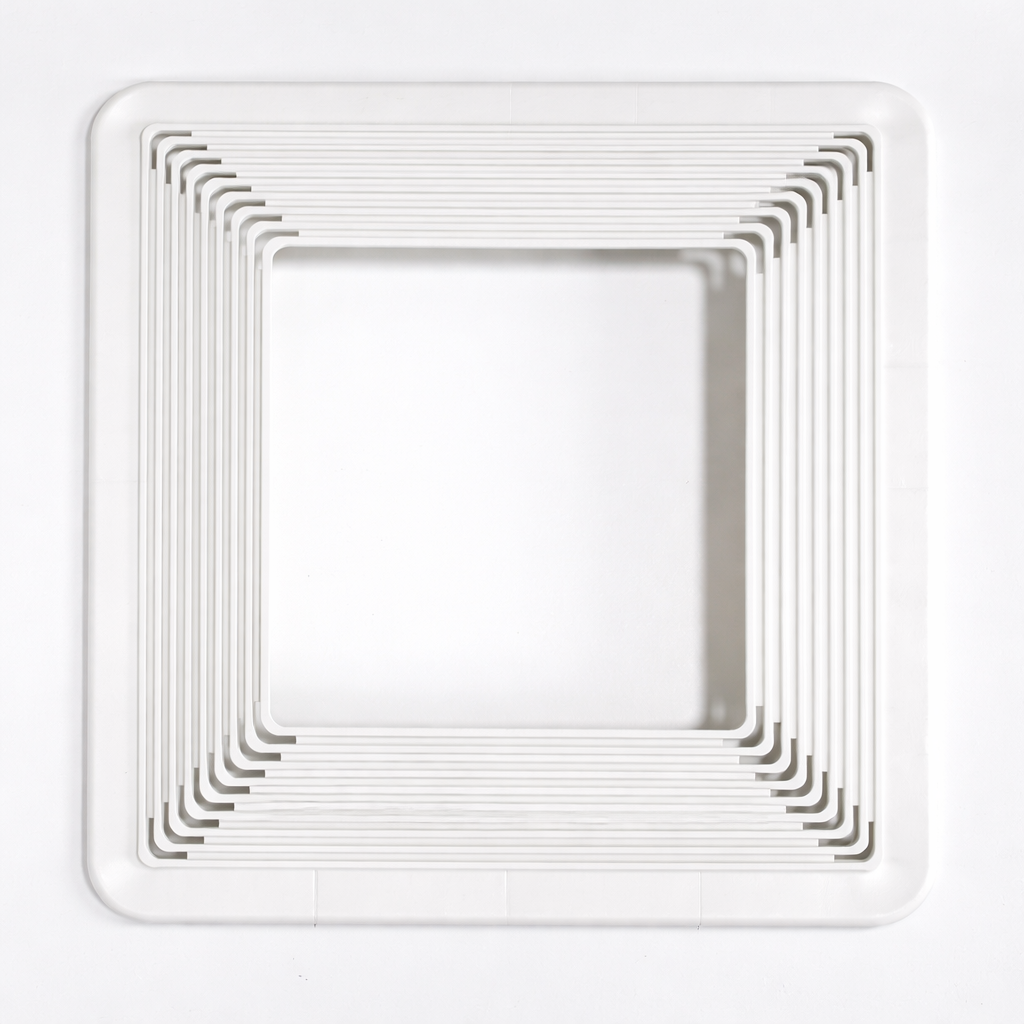 Платформа квадратна універсальна для натяжних стель Ø 150-230 мм Білий (ПКУни_150-230_Б)